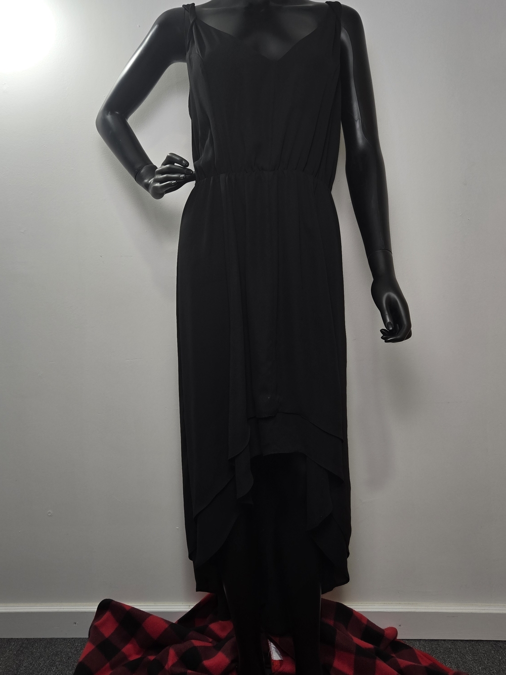 Kismet Black Sleeveless High-Low Maxi Dress